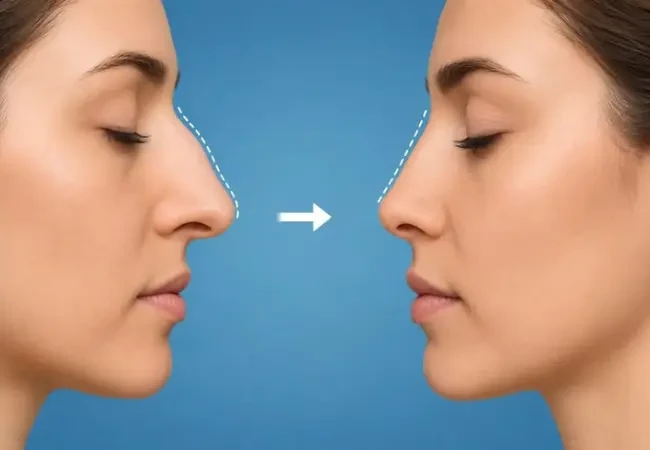 Rhinoplasty nose reshaping